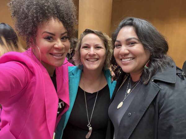 Erica Davis, NM Black Central Organizing Committee; Girls Inc. of Santa Fe, Alissa Barnes, ProgressNow New Mexico, Rachael Lorenzo, Indigenous Women Rising ProgressNow New Mexico alum